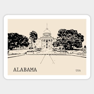 Alabama USA Sticker